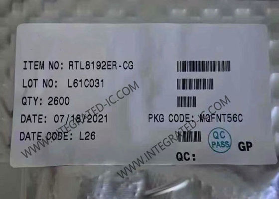 RTL8192ER 이더넷 IC 802.11bgn PCIe 네트워크 인터페이스 컨트롤러 QFN56