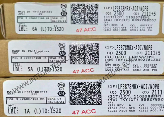 LP3878MRX-ADJ 집적 회로 칩 저전압 강하 전압 조정기 800mA LDO 레귤레이터