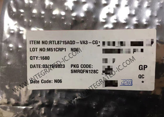 RTL8715AQD-VA3-CG 무선 통신 모듈 Wi-Fi IP 카메라 SoC 무선 네트워크 카메라 SoC
