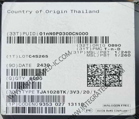 TJA1028TK 집적 회로 칩 45uA 자동차 LIN 미니 시스템 기본 칩