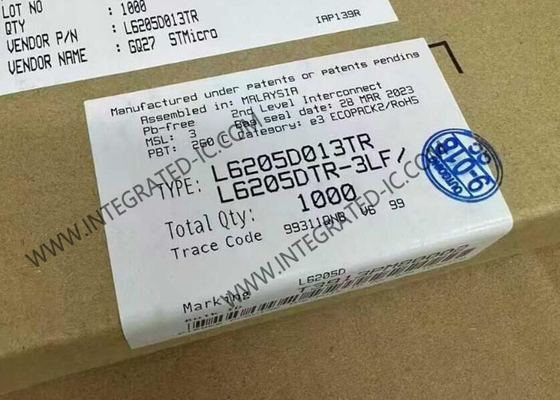 L6205D013TR 집적 회로 칩 DMOS 듀얼 풀 브리지 드라이버 SOIC20 모터 드라이버