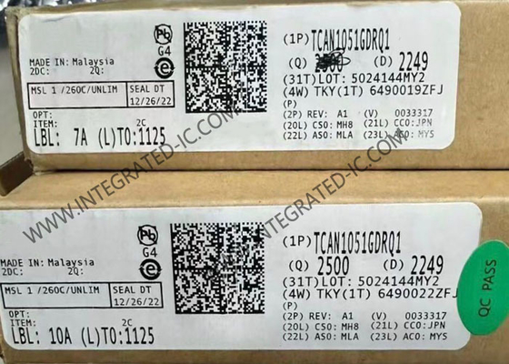 통합 회로 칩 TCAN1051GDRQ1 5 Mbps 자동차 CAN 트랜시버