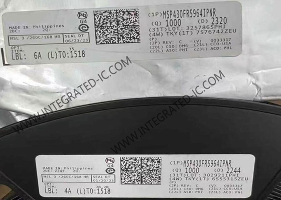 마이크로 컨트롤러 MCU MSP430FR5964IPNR 256KB FRAM 16비트 마이크로 컨트롤러 LQFP80