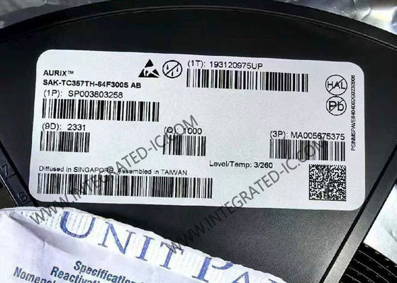 SAK-TC357TH-64F300S AB 마이크로컨트롤러 MCU IC, 3 코어, 300MHz 속도, 4MB 플래시 메모리