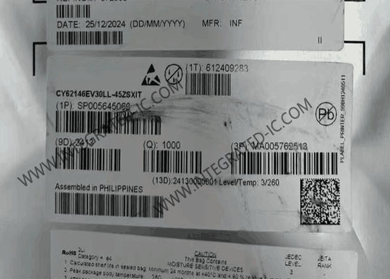 CY62146EV30LL-45ZSXIT 메모리 IC 칩 4Mbit MOBL 비동기 SRAM 메모리 IC PG-TSOP-44