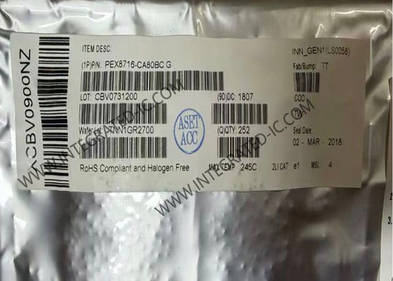 PEX8716-CA80BCG 이더넷 IC 16선 4포트 PCI Express Gen 3 스위치 IC