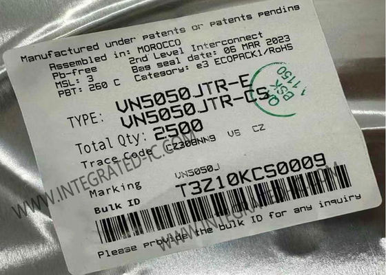 VN5050JTR 단일 채널 하이 사이드 드라이버 IC 칩 2A 출력 전류와 4.5V ~ 36V 공급 전압 자동차 애플리케이션