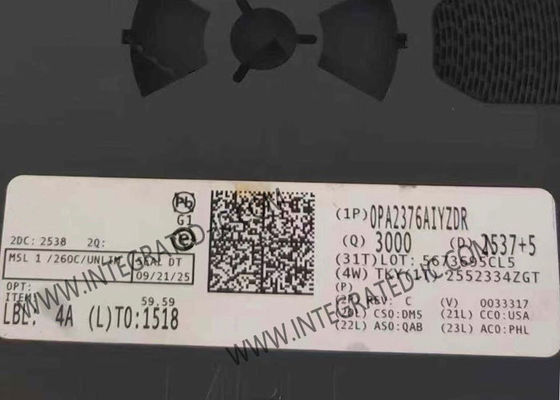 OPA2376AIYZDR 정밀 연산 증폭기, 5.5 MHz 이득 대역폭, 2 V/us 슬루율, 5 uV 입력 오프셋 전압