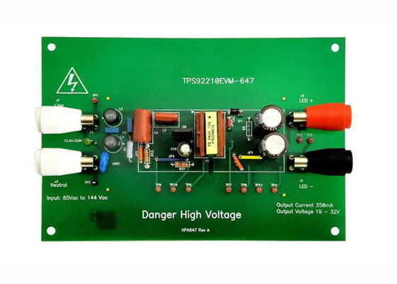 TPS92210EVM-647 임베디드 솔루션 자연 PFC LED 조명 드라이버 컨트롤러 평가 모듈