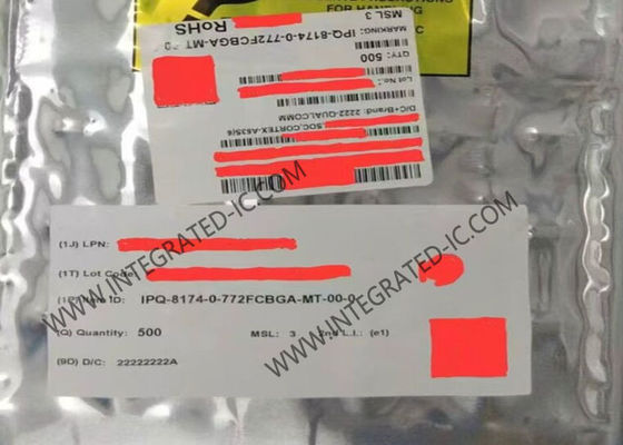 네트워킹 애플리케이션용 1.4 GHz 쿼드 코어 ARM Cortex-A53이 탑재된 고성능 IPQ-8174-0-772FCBGA-MT-00-0 통합 회로 칩