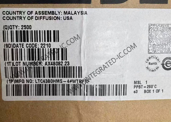 LTC4380HMS-4 통합 회로 칩, 저 대기 전류 서지 보호 및 자동차 등급