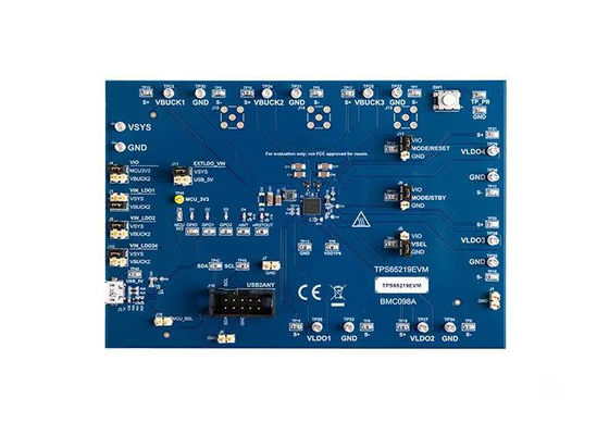 TPS65219EVM 임베디드 솔루션 2.5V ~ 5.5V 전원 공급 장치 전원 관리 평가 보드