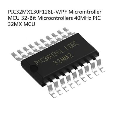 PIC32MX130F128L-V/PF 마이크로컨트롤러 MCU, 128 kB 플래시, 16 kB RAM, 50 MHz MIPS32 M4K 코어