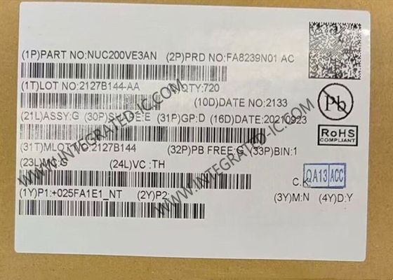 NUC200VE3AN 32비트 마이크로컨트롤러 MCU, 50MHz ARM Cortex M0, 128kB 프로그램 메모리, 83 I/O, 산업 제어용