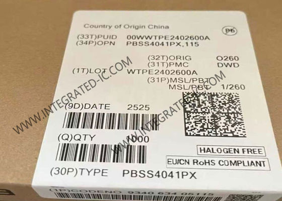 PBSS4041PX 60V 5A 낮은 VCEsat PNP BJT 트랜지스터 집적 회로 칩, SOT89 패키지