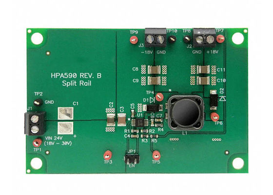 TPS54060EVM-590 임베디드 솔루션 100mA 분할 레일 SWIFT™ 컨버터 평가 모듈