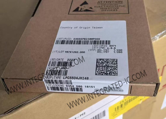 LPC5504JHI48 마이크로컨트롤러 MCU 32비트 팔 코르텍스-M33 8 MB 플래시 45 핀 GPIO 및 128 비트 UUID