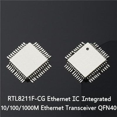 RTL8211F-CG 이더넷 IC, QFN40 패키지 및 IEEE 802.3 규격의 10/100/1000M 이더넷 트랜시버 통합