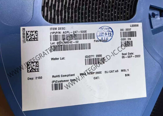 ACPL-247-500E Quad-Channel Phototransistor Optocoupler with 3750 Vrms Isolation Voltage and 50 mA Forward Current