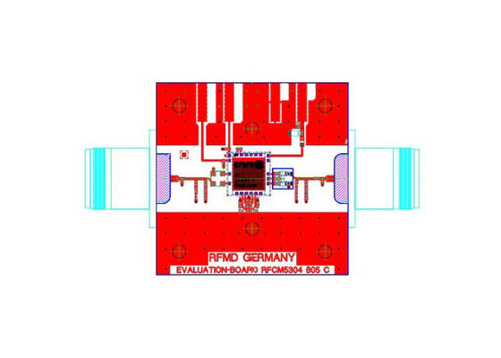 RFCM5304PCBA-410 임베디드 솔루션 5MHz ~ 220MHz SI-BJT 집적 증폭기 평가 보드