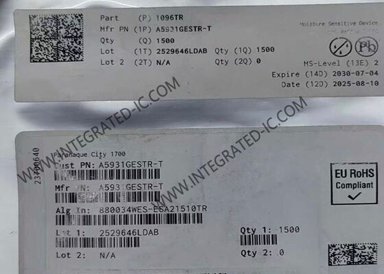 통합 회로 칩 A5931GESTR-1-T 3A 다단계 모터 드라이버 QFN24