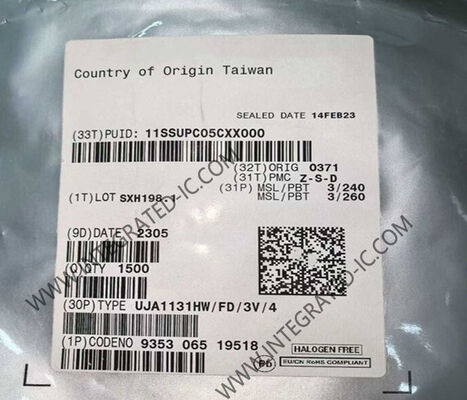 UJA1131HW 통합 회로 칩 시스템 베이시스 칩 (벅/부스트 컨버터 포함) HTQFP48 패키지 (자동차 응용 분야)