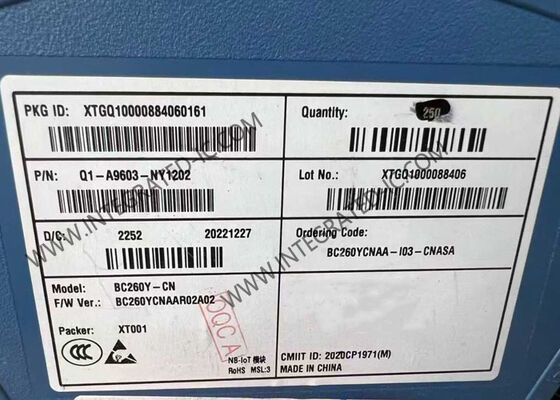 BC260YCNAA-I03-CNASA 무선 통신 모듈 LTE Cat NB2, LCC 패키지 및 초저전력 소비