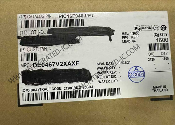 PIC16F946-I/PT 8-Bit Microcontroller MCU with 20MHz Speed LCD Driver and nanoWatt Technology