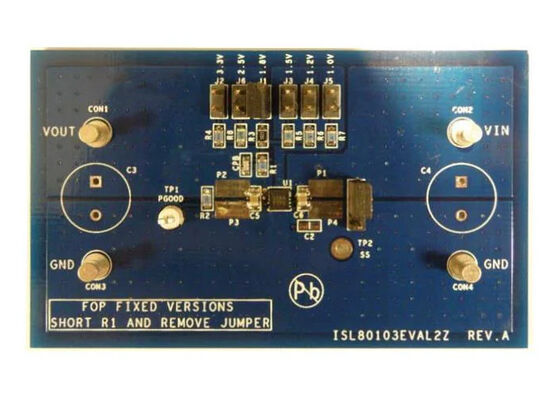 ISL80103EVAL2Z 임베디드 솔루션 단일 채널 선형 전압 조정기 평가 보드
