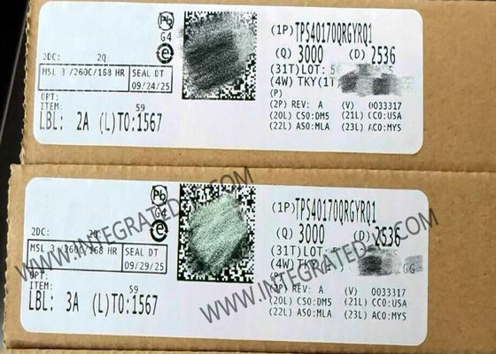 TPS40170QRGYRQ1 집적 회로 칩 자동차 동기식 PWM 벅 컨트롤러, 4.5V ~ 60V 입력 전압, 20A 출력 전류, 100kHz ~ 600kHz 스위칭 주파수