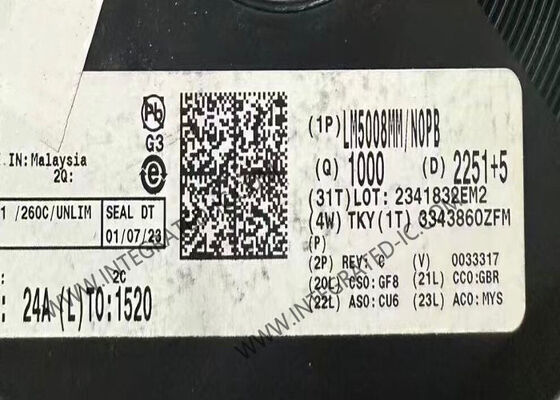 LM5008MM 집적 회로 칩 DC/DC 벅 스위칭 레귤레이터, 95V 입력 전압, 350mA 출력 전류 및 정주기 온타임