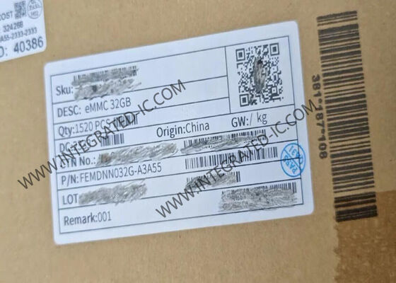 32GB FORESEE eMMC 메모리 IC 칩 153-FBGA 패키지 400MB/s 데이터 전송 속도