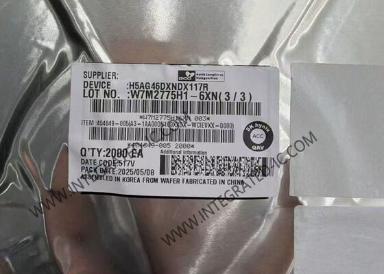 H5AG46DXNDX117R 메모리 IC 칩 16Gbit DDR4 DRAM, BGA-96 패키지, 3200Mbps 데이터 전송 속도