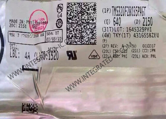 TMS320F28035PAGT 마이크로컨트롤러 MCU 32비트 60MHz C28x 피콜로 128kB 플래시 메모리