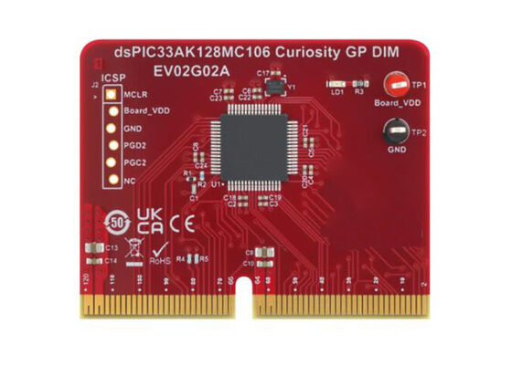 EV02G02A Embedded Solutions DSPIC33AK128MC106 General Purpose Dual In-Line Module