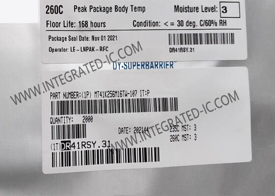 MT41K256M16TW-107 IT:P 4 Gbit DDR3L SDRAM 메모리 IC 칩, 933 MHz 속도 및 256 M x 16 구성, FBGA96 패키지