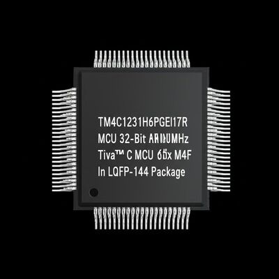 TM4C1231H6PGEI7R 32비트 80MHz ARM Cortex-M4F 마이크로컨트롤러 MCU, 256kB 플래시 메모리, LQFP-144 패키지