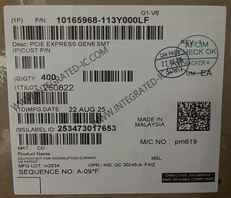 10165968-113Y000LF 1.1A PCI Express Gen 6 카드 엣지 커넥터 164POS (고속 데이터 전송용)