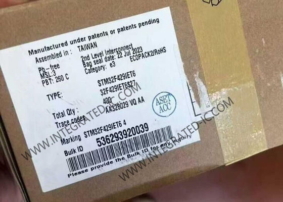 STM32F429IET6 마이크로컨트롤러 MCU 180MHz 32비트 ARM Cortex-M4 MCU, 2MB 플래시 메모리 포함