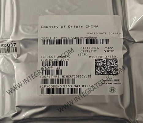 MIMXRT1062CVL5B 32비트 단일 코어 528MHz 마이크로컨트롤러 MCU, 196-LFBGA 패키지