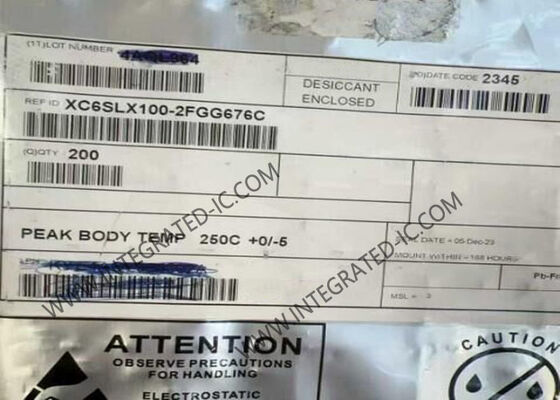 XC6SLX100-2FGG676C 스파르탄 6 LX FPGA IC 480 I/O 및 676-BGA 패키지