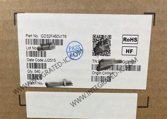 GD32F450VIT6 마이크로컨트롤러 MCU 200MHz 32비트 ARM Cortex-M4, LQFP100 패키지