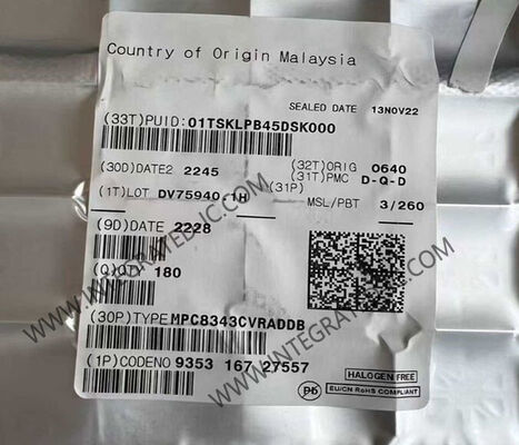 MPC8343CVRADDB 마이크로컨트롤러 MCU 1 코어 32비트 266MHz 마이크로프로세서 IC, 620-HBGA 패키지