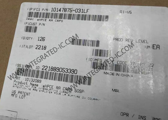 10147875-031LF eHPCE 향상된 고전력 카드 엣지 커넥터, 12V 전압 정격 및 금 도금