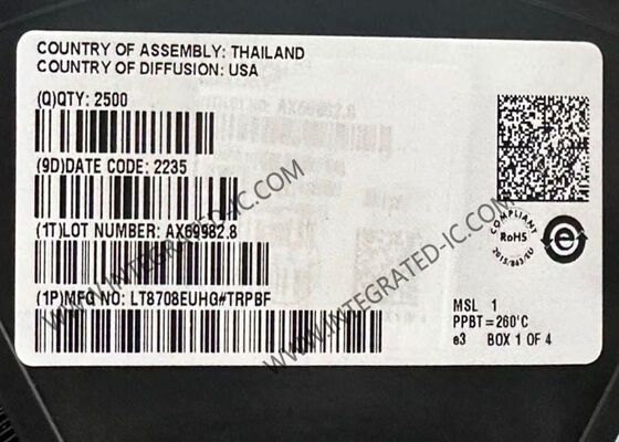 LT8708EUHG 집적 회로 칩 80V 양방향 벅-부스트 DC/DC 컨트롤러, 400 kHz 스위칭 주파수