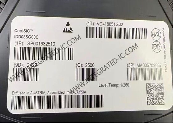 IDD08SG60C 600V 8A CoolSiC 최저 장치 용량과 함께 Schottky 다이오드 통합 회로 칩