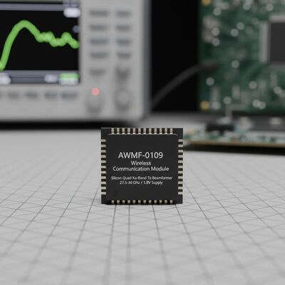 AWMF-0109 무선 통신 모듈 고 통합 실리콘 쿼드 카-밴드 Tx 빔 포머 27.5 ~ 30 GHz 동작 및 QFN-48 패키지에서 1.8 V 공급