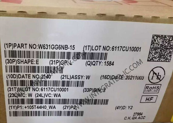 W631GG6NB-15 메모리 IC 칩 1Gbit SDRAM DDR3 667MHz VFBGA96