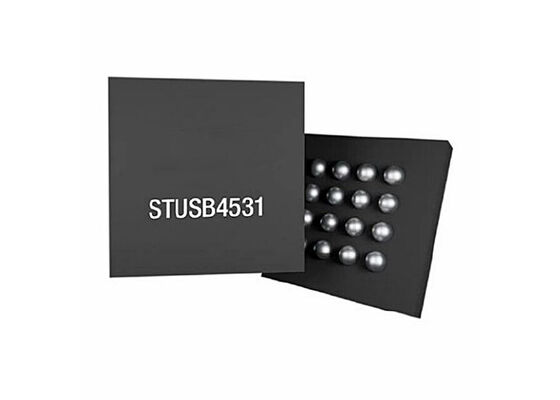 STUSB4531QTR 집적 회로 칩 3.3V ~ 23V I2C 인터페이스 독립형 싱크 USB PD 컨트롤러