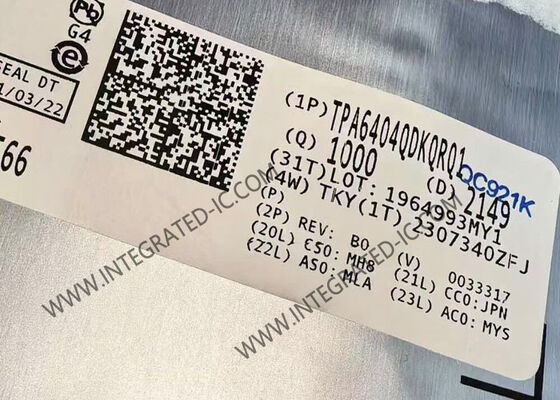 TPA6404QDKQRQ1 통합 회로 칩 45W 4채널 자동차 등급 D급 오디오 증폭기